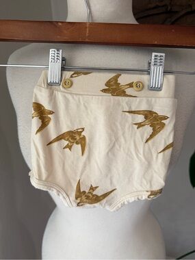 The Woods Beechwood Modal Bird Print Baby Bloomers 6–12 Months